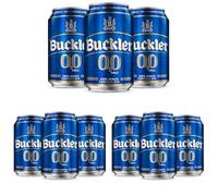 Buckler 0,0 Cerveza Lager Sin Alcohol Pack Lata, 24 x 33cl (Paquete de 3)