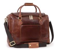 Bucklestone - Bolsa de Viaje Hombre Cuero - Duffle Bag Mediana Cabina - Equipaje de Mano Fin de Semana - Correa Ajustable y Extraíble - Edinburgh - Marrón