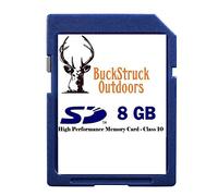 BuckStruck - Tarjeta SD ultrarrápida de 8 GB para cámaras de rastreo, contenedor protector de almacenamiento incluido, tarjetas de cámara de rastro de alto rendimiento