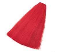 Bucktail - Materiales para atar moscas para serpentinas y patrones de agua salada, pelo de ciervo de imitación de cebo natural, para componentes de señuelo de pesca (rojo)