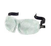 Bucky 40 Blinks - Máscara de ojos impresa sin presión para viajes y sueño, hoja de palma, talla única