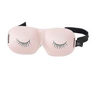 Bucky Ultralight & Comfortable Contoured, No Pressure Eye Mask for Travel & Sleep, Pestañas de Fresa, 1 Count (Pack of 1), Máscara de ojos para dormir y viaje contorneada ultraligera y cómoda