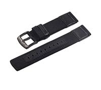 bucle de correa de reloj,correas de reloj, Correa de reloj antideslizante con empalme de nailon y cuero, estilo de 20mm-22mm, cierre de pasador negro, correa de reloj respetuosa con la piel ( Color :