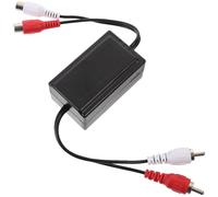 Bucle de Tierra Aislador de Ruido para Audio de Coche | Filtro para Señales Rca, Reduce Zumbido del Alternador, Instalación Simple en Amplificador