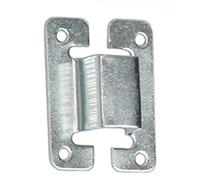 Bucle guía guía para pestillo de puerta barra 14 mm plateado galvanizado