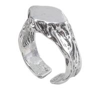 Bucolic - Anillos hechos a mano con diseño tribal nómada de metal, resistente, accesorio de viaje de aventura, aleación resistente