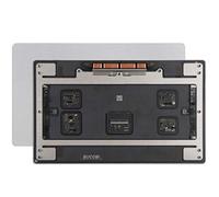 Bucom Force Touch - Alfombrilla de ratón para Apple MacBook Pro Retina 15" A1990 2018 2019, color plateado