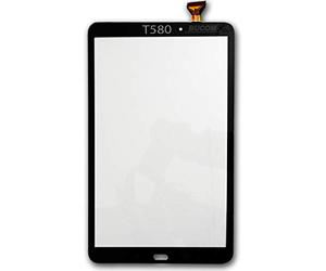 Bucom Pantalla táctil frontal de cristal digitalizador para Samsung Galaxy Tab A 10.1 pulgadas SM T580 T585 cristal negro autoadhesivo