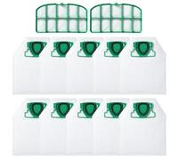 BUCOMTU 10 bolsas de aspiración aspiradoras para Vorwerk Kobold VK200 FP200 con 2 filtros, bolsas de recogida de polvo no tejidas