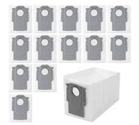 BUCOMTU 14 bolsas de polvo accesorios de aspiradora robot para Roborock Saros 10R/Saros 10/Q Revo/Qrevo Pro/Qrevo MaxV/S8 MaxV Ultra/Qrevo Master/Qrevo Slim, bolsas de polvo de gran capacidad