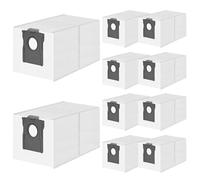 BUCOMTU Lote de 10 bolsas para aspiradora compatibles para Dreame L10s Ultra Gen2/Gen3, L40s Pro, X50/X40, Mova P50/V50/E30 Ultra, Z60 Ultra - 3,2 L, imprescindible para hogares con mascotas