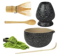 BUCOMTU Matcha Kit 5 piezas Juego de Batidor de Matcha para el hogar, la oficina y las reuniones sociales