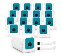 BUCOMTU Paquete de 16 bolsas para el aspirador Samsung Bespoke Jet VCA-ADB95 Clean Station, con filtro de polvo multicapa. Compatible con los accesorios del aspirador Clean Station