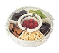 BUCOMTU Snack box Spinner,Snack Box con Compartimentos,Ideal para picnics infantiles y reuniones familiares, para guardar fruta y dulces. (M)