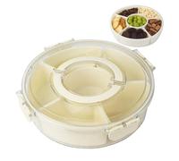 BUCOMTU Snack box Spinner,Snack Box con Compartimentos,Ideal para picnics infantiles y reuniones familiares, para guardar fruta y dulces. (L)