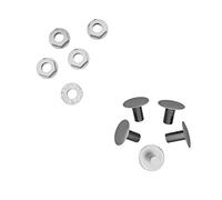 BUD Baks 4233 - Tornillo redondo plano M6 x 12 con tuerca combinada (10 unidades)