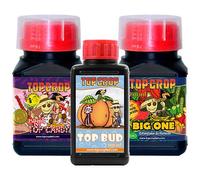 Bud Pack Top Crop - Fertilizantes para Floración | Big One + Top Candy + Top Bud | Más Volumen, Resina y Densidad
