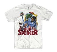 Bud Spencer® - Camiseta de manga corta con diseño de Buddy Haut den Lukas, color blanco Blanco XXL