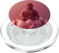 Buda Abstracto - Flor de Loto - Budismo Espiritual Budista PopSockets PopGrip para MagSafe