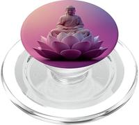 Buda Abstracto - Flor de Loto - Budismo Espiritual Budista PopSockets PopGrip para MagSafe