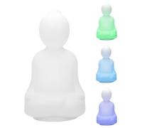 Buda de meditación, herramienta de meditación guiada a través de la atención visual - Luz nocturna de silicona que ralentiza tu respiración, calma tu mente, regalo para