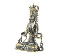 Buda decorativo hecho a mano en miniatura en cobre puro para un estilo sofisticado