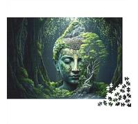 Buda del Bosque Puzzle 1000 Piezas De Cartón Grueso Conjunto De Rompecabezas Anti Estrés Adultos para Noche De Juegos como Regalo Original 70x50cm/1000pcs