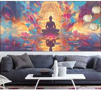 Buda Diamond Painting Grande 50x120cm Pintura de Diamante Adultos Loto Diamond Art,DIY Cristal Artes Artesanal Bordado Lienzo Kits Punto Cruz Manualidades Adultos,Decoración Pared Hogar Regalos LT-30