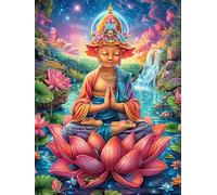 Buda en el Bosque mágico Puzzle 500 Piezas Desafío Intelectual 3D Realista Animal Lindo de Cuento de Hadas Rompecabezas para Hombres Y Mujeres Obra De Arte Colorido Decoración Hogar 500 PCS