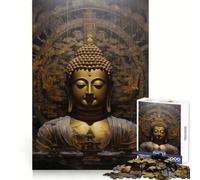 Buda en Flor de Loto,Rompecabezas de 1000 Piezas para Adultos,ejercita la Memoria,Juego Suave,Ajuste (50x75cm)