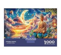 Buda en sueño para Vacaciones: 1000 Piezas Cartón Resistente Rompecabezas Premium Buddha Ocean Entrenamiento Mental Y Actividad De Rompecabezas, Un Rompecabezas 70x50cm/100