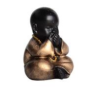 Buda Estatua Monje Figura Arte Arte Budismo Feng Shui Zen Ornamentos Budistas Moderna Moderna Salón Sala Servicio de esculturas de la Oficina Accesorios de decoración, 2 colección de Arte