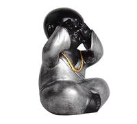 Buda Estatua Monje Figura Arte Arte Budismo Feng Shui Zen Ornamentos Budistas Moderna Moderna Salón Sala Servicio de esculturas de la Oficina Accesorios de decoración, 2 colección de Arte