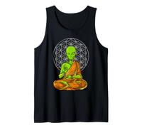 Buda Extraterrestre Meditación Zen Yoga Espiritual Camiseta sin Mangas