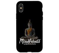 Buda Matrix Art Zen Mindfulness Loving Kindness Meditación Carcasa para iPhone X/XS