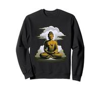 Buda medita frente a las nubes 2 - Fan Fun Sudadera