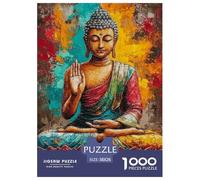Buda Meditación Arte 1000 Piezas Puzzle Niños Regalo Adultos Puzzle Juego Desafiante 38x26cm/1000pcs