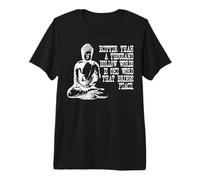 Buda Paz Cita Zen Sabiduría Budista Discurso Significativo Camiseta Premium