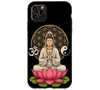 Buda Quan Yin Meditación Yin Yang OM Lotus Spiritual Carcasa para iPhone 11 Pro MAX