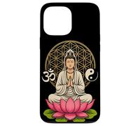 Buda Quan Yin Meditación Yin Yang OM Lotus Spiritual Carcasa para iPhone 13 Pro MAX