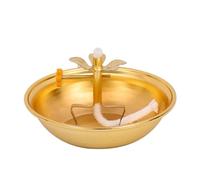 Buda Votive Holder, Floating Wick Telescopic Alloy Lamp Holder, Ghee Holder Buddha for Temple, Spiritual Votive Candle Holder for Home Candles Holder Accessories