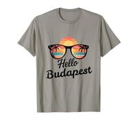Budapest Hola Budapest Hungría Viajes Vacaciones Camiseta