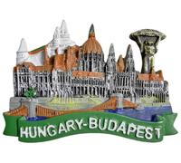 Budapest Hungría - Imán para nevera, recuerdo de viaje, decoración 3D, calcomanía magnética para manualidades
