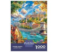 Budapest, Hungría Puzzle 1000 Piezas para La Familia-Rompecabezas Difícil, Apto para Adultos Y Adolescentes A Partir De 14 Años 38x26cm/1000pcs