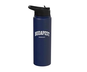 Budapest Hungría - Recuerdo de vacaciones de estilo universitario Stainless Steel Insulated Water Bottle
