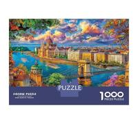 Budapest_ Hungría Rompecabezas 1000 Piezas, Puzzles Imposible, De Juego De para Adultos Y Niños A Partir De 14 Años 38x26cm/1000pcs