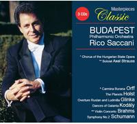 Budapest Philharmonic Orchestra - Classic Masterpieces Volume 5-Orff Carmina Burana, Holst The Planets, Glinka Overture Ruslan and Ludmilla, Kodaly Dances of Galanta, Brahms Violin Concerto, Schumann Symphony No.2 [Import]