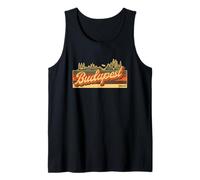 Budapest Skyline & Hungría Retro Stripes - Orgullo húngaro Camiseta sin Mangas