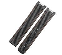 BUDAY Correa de gel de sílice para Omega Seamaster 300 AT150 Aqua Terra Ultra Light 8900 Series 20 mm, 20mm, Acetato, No es una piedra preciosa