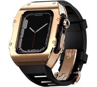 BUDAY Correa de reloj de acero inoxidable de 44 mm y 45 mm, para Apple Watch 8, 7, 6, 5, 4, SE, Series RM, a prueba de golpes, kit de accesorios de repuesto, 44MM, Ágata
